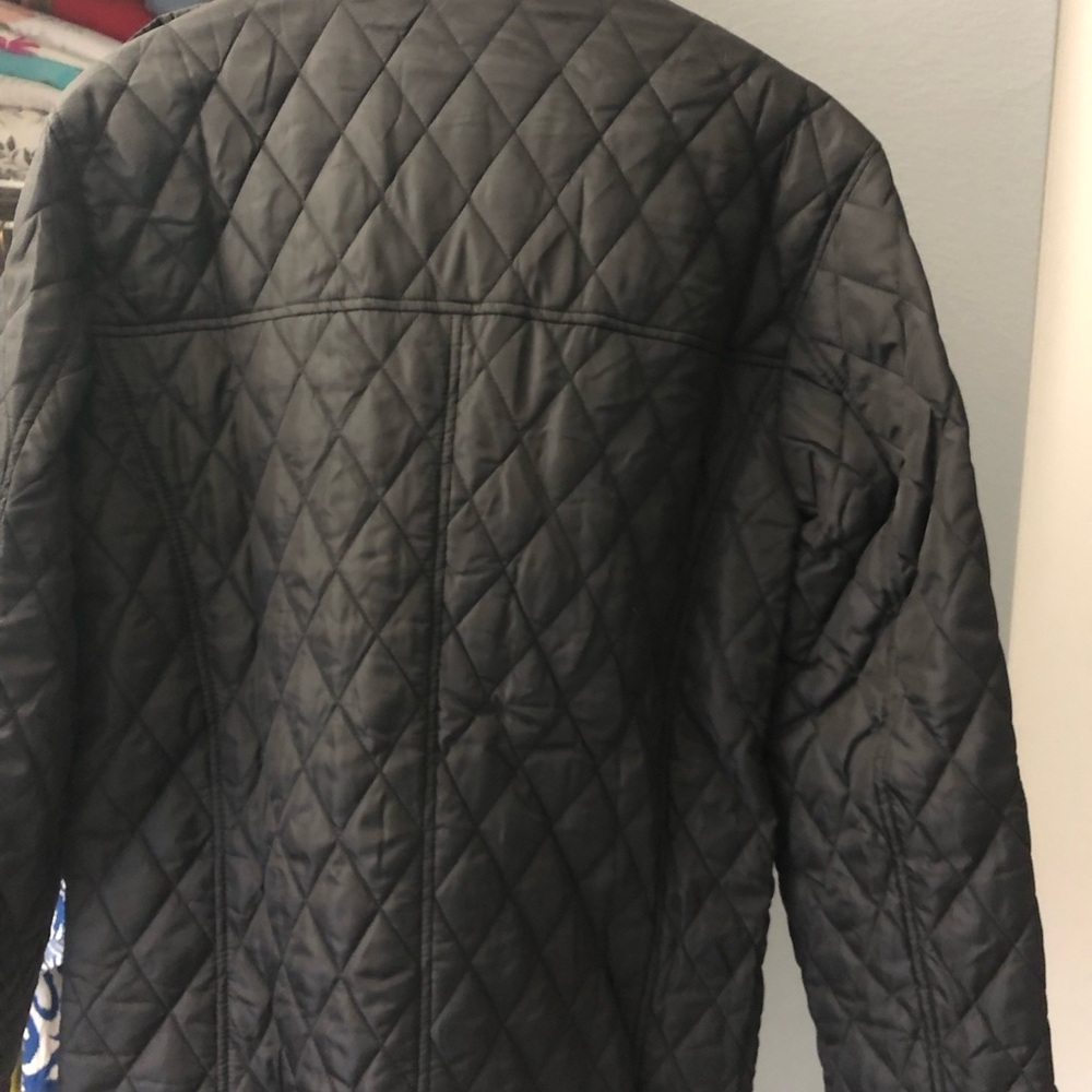 New Men's Quilted Jacket in Black